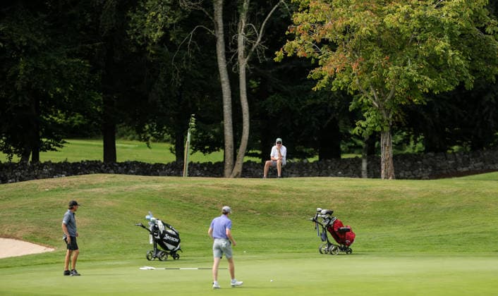 REPRO FREE *PRESS RELEASE NO REPRODUCTION FEE* EDITORIAL USE AIG Irish Men s Amateur Close Championship, Portumna, Galway 13 8 2026 A fan looks on A fan looks on 13 8 2026  Copyright: xx BK1_3965