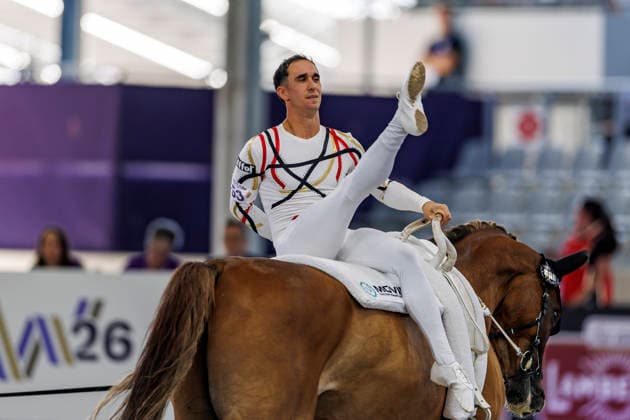 AACHEN - FEI World Championships 2026, AACHEN - FEI World Championships 2026 BRUESEWITZ Thomas (GER), Belistano HF FEI Vaulting World Championship, WM, Weltmeisterschaft Individual Male Aachen, Reitstadion Soers 13. August 2026 - *** AACHEN FEI World Championships 2026, AACHEN FEI World Championships 2026 BRUESEWITZ Thomas GER, Belistano HF FEI Vaulting World Championship Individual Male Aachen, Reitstadion Soers, August 13, 2026