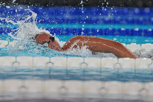 Simona Quadarella from Italy 1500 fs, at the Swimming European Aquatics Championships Paris 2026, Paris, August 13, 2026 .  Copyright: xGianxMattiaxD Alberto LaPressex