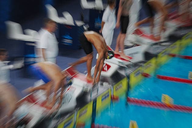 Carlos D Ambrosio from Italy 200 fs, at the Swimming European Aquatics Championships Paris 2026, Paris, August 13, 2026 .  Copyright: xGianxMattiaxD Alberto LaPressex