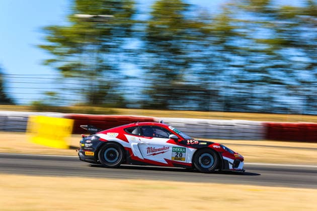 ADAC GT4 Germany, 7. + 8. Rennen Nürburgring 2026 20 Porsche 718 Cayman GT4 RS Clubsport, razoon - more than racing: Harald Huber, Jack James - picture by Gruppe C Photography Nürburgring Oschersleben Rheinland-Pfalz Germany Copyright: xGruppexCxPhotographyx