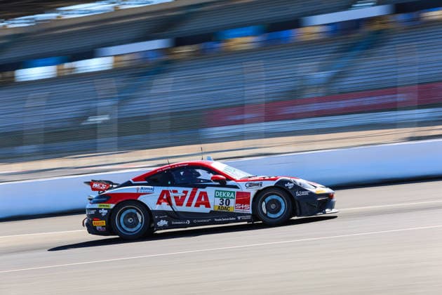ADAC GT4 Germany, 7. + 8. Rennen Nürburgring 2026 30 Porsche 718 Cayman GT4 RS Clubsport, Avia W&S Motorsport: Maximilian Schreyer, Alon Gabbay - picture by Gruppe C Photography Nürburgring Oschersleben Rheinland-Pfalz Germany Copyright: xGruppexCxPhotographyx
