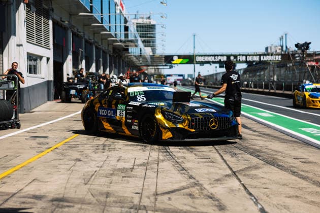 ADAC GT4 Germany, 7. + 8. Rennen Nürburgring 2026 85 Mercedes-AMG GT4, CV Performance X JP Motorsport: Kyam Potez, Jonathan Engström, 97 Ginetta G56 GT4 Evo, KRT RACING: Alexzander Kristiansson, Erik Bertilsson - picture by Gruppe C Photography Nürburgring Oschersleben Rheinland-Pfalz Germany Copyright: xGruppexCxPhotographyx