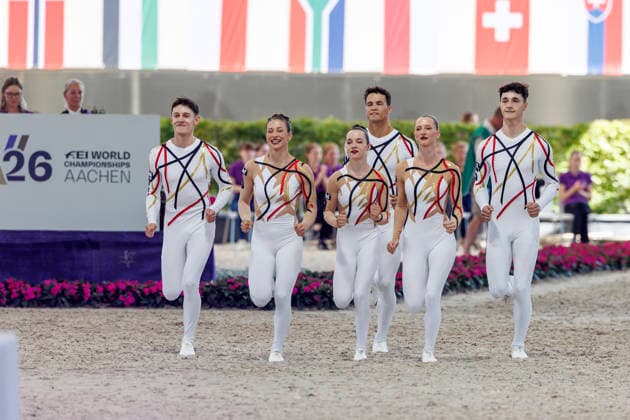 AACHEN - FEI World Championships 2026, AACHEN - FEI World Championships 2026 Team Germany FEI Vaulting World Championship, WM, Weltmeisterschaft Squad Compulsory Test Gruppen Aachen, Reitstadion Soers 13. August 2026 - *** AACHEN FEI World Championships 2026, AACHEN FEI World Championships 2026 Team Germany FEI Vaulting World Championship Squad Compulsory Test Groups Aachen, Soers Equestrian Stadium, August 13, 2026