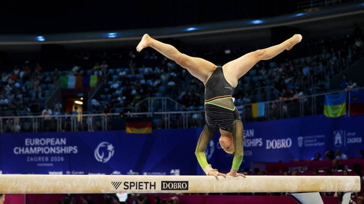 2026 Women s Artistic European Championships, Arena Zagreb, Croatia 13 8 2026 Ireland™s Emma Slevin during qualification Emma Slevin during qualification 13 8 2026  Copyright: xInphox GS__2513