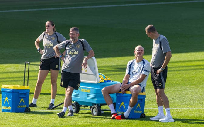 Football - Manchester City Open Training MANCHESTER, ENGLAND - Thursday, August 13, 2026: Manchester City s Erling Haaland during an open training session at the Etihad Campus ahead of the start of the FA Premier League season. (Photo by David Rawcliffe Propaganda) MANCHESTER Etihad Campus GREATER MANCHESTER ENGLAND  Copyright: xDavidxRawcliffex P2026-08-13-Man_City_Open_Training-51