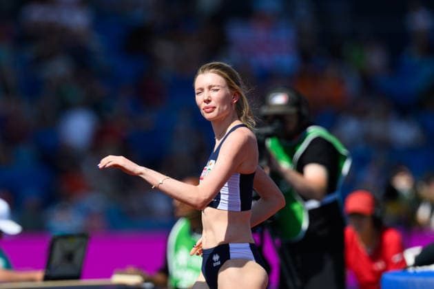 BIRMINGHAM, GREAT BRITAIN - August 13: Elena Kulichenko (Cyprus) during the high jump qualification during the European Athletics Championships 2026 at Alexander Stadium in Birmingham, Great Britain (Photo by Sven Beyrich Sports Press Photo)  Copyright: xSvenxBeyrich SportsxPressxPhotox Sportspressphoto_SPR205524