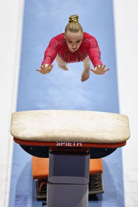 Lisa Vaelen, BEL, during qualification at 2026 Europeans in Zagreb; 13 08 2026; *** Lisa Vaelen, BEL, during the qualifying round at the 2026 European Championships in Zagreb on August 13, 2026 
