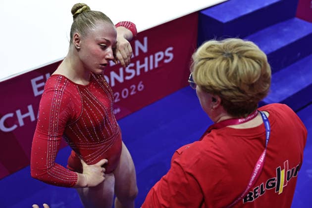 Lisa Vaelen, BEL, after qualification at 2026 Europeans in Zagreb; 13 08 2026; *** Lisa Vaelen, BEL, after qualifying at the 2026 European Championships in Zagreb on August 13, 2026 