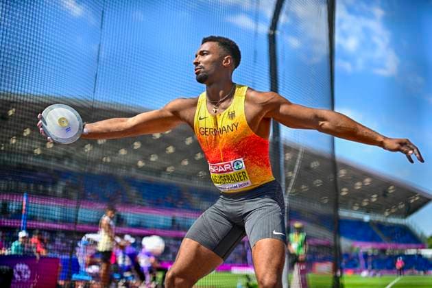 Leo NEUGEBAUER (Germany, VfB Stuttgart, 100m DECATHLON Men) GBR, European Athletics Championships, Athletics, 13.08.2026, GBR, European Athletics Championships, Athletics, 13.08.2026, Birmingham *** Leo NEUGEBAUER, Germany, VfB Stuttgart, Men s 100m Decathlon, GBR, European Athletics Championships, Athletics, August 13, 2026, GBR, European Athletics Championships, Athletics, August 13, 2026, Birmingham Copyright: xEibnerxPressefoto JanxPapenfussx EP_JPS