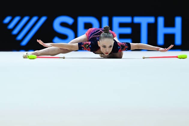 Stiliana Nikolova (Bulgarien) Weltmeisterschaften Rhythmische Sportgymnastik - Qualifikation Einzel 13.08.2026 Weltmeisterschaften Rhythmische Sportgymnastik - Qualifikation Einzel 13.08.2026, Frankfurt *** Stiliana Nikolova, Bulgaria, Rhythmic Gymnastics World Championships, Individual Qualification, August 13, 2026, Rhythmic Gymnastics World Championships, Individual Qualification, August 13, 2026, Frankfurt Copyright: xEibner-Pressefoto xHoepnerx EP_PHR