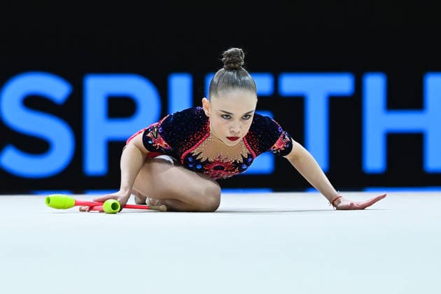 Stiliana Nikolova (Bulgarien) Weltmeisterschaften Rhythmische Sportgymnastik - Qualifikation Einzel 13.08.2026 Weltmeisterschaften Rhythmische Sportgymnastik - Qualifikation Einzel 13.08.2026, Frankfurt *** Stiliana Nikolova, Bulgaria, Rhythmic Gymnastics World Championships, Individual Qualification, August 13, 2026, Rhythmic Gymnastics World Championships, Individual Qualification, August 13, 2026, Frankfurt Copyright: xEibner-Pressefoto xHoepnerx EP_PHR