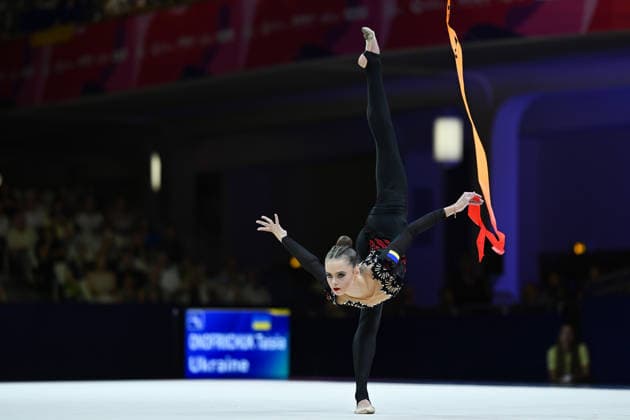 Taisiia Onofriichuk (Ukraine) Weltmeisterschaften Rhythmische Sportgymnastik - Qualifikation Einzel 13.08.2026 Weltmeisterschaften Rhythmische Sportgymnastik - Qualifikation Einzel 13.08.2026, Frankfurt *** Taisiia Onofriichuk, Ukraine, Rhythmic Gymnastics World Championships, Individual Qualification, August 13, 2026, Rhythmic Gymnastics World Championships, Individual Qualification, August 13, 2026, Frankfurt Copyright: xEibner-Pressefoto xHoepnerx EP_PHR