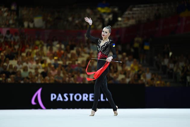 Taisiia Onofriichuk (Ukraine) Weltmeisterschaften Rhythmische Sportgymnastik - Qualifikation Einzel 13.08.2026 Weltmeisterschaften Rhythmische Sportgymnastik - Qualifikation Einzel 13.08.2026, Frankfurt *** Taisiia Onofriichuk, Ukraine, Rhythmic Gymnastics World Championships, Individual Qualification, August 13, 2026, Rhythmic Gymnastics World Championships, Individual Qualification, August 13, 2026, Frankfurt Copyright: xEibner-Pressefoto xHoepnerx EP_PHR