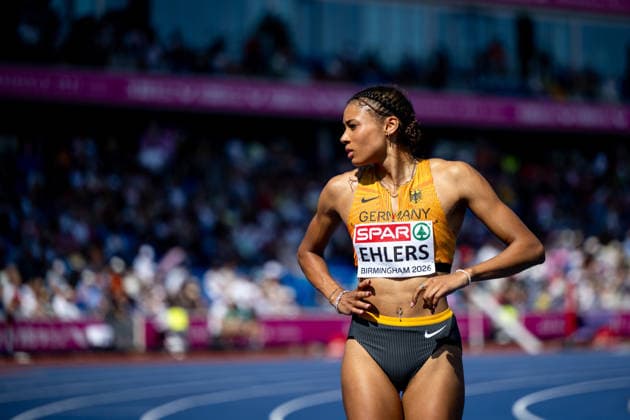 13.08.2026, GBR, Leichtathletik, Europameisterschaft 2026, Morgensession Tag 4, Birmingham Anna-Elisabeth Ehlers ( Deutschland ), Hochsprung Damen, Qualifikation Birmingham Alexander Stadium England Großbritannien *** August 13, 2026, GBR, Track and Field, 2026 European Championships, Morning Session, Day 4, Birmingham Anna Elisabeth Ehlers, Germany, Women s High Jump, Qualifying Round, Birmingham Alexander Stadium, England, Great Britain Copyright: xNordphoto Memmlerx