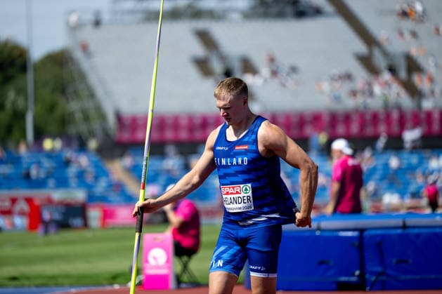 13.08.2026, GBR, Leichtathletik, Europameisterschaft 2026, Morgensession Tag 4, Birmingham Oliver Helander ( Finnland ), Speerwurf Herren, Qualifikation Birmingham Alexander Stadium England Großbritannien *** August 13, 2026, GBR, Track and Field, 2026 European Championships, Morning Session, Day 4, Birmingham; Oliver Helander, Finland, Men s Javelin Throw, Qualifying Round, Birmingham Alexander Stadium, England, Great Britain Copyright: xNordphoto Memmlerx