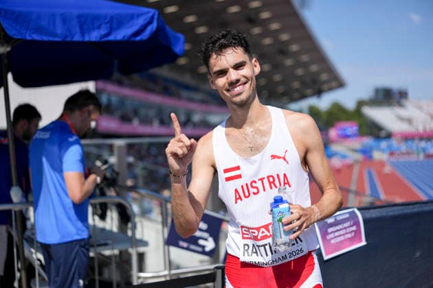 ATHLETICS - European Athletics Championships BIRMINGHAM,ENGLAND,13.AUG.26 - ATHLETICS - European Athletics Championships, 3000 Steeplechase, Men. Image shows Tobias Rattinger (AUT).  GEPAxpictures xRanjithxKumar