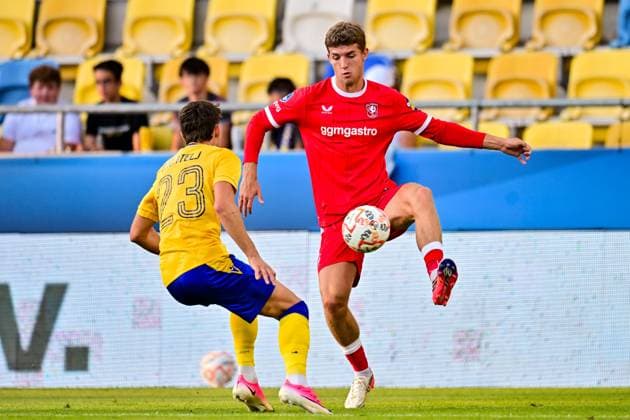 Dunajska Streda , 13Ã08-2026 , MOL Arena , season 2026 2027 , UEFA Conference League play-off football , match between FC DAC 1904 and FC Twente , picture shows FC Twente player Ruud Nijstad DAC 1904 - Twente  x205679462x Copyright: