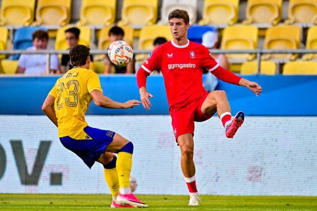 Dunajska Streda , 13Ã08-2026 , MOL Arena , season 2026 2027 , UEFA Conference League play-off football , match between FC DAC 1904 and FC Twente , picture shows FC Twente player Ruud Nijstad DAC 1904 - Twente  x205679463x Copyright: