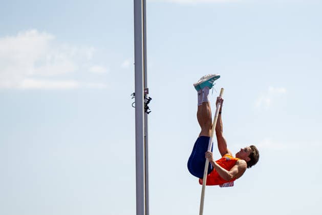 13.08.2026, GBR, Leichtathletik, Europameisterschaft 2026, Morgensession Tag 4, Birmingham Jeff Tesselaar ( Niederlande ), Zehnkampf Herren, Stabhochsprung Birmingham Alexander Stadium England Großbritannien *** August 13, 2026, GBR, Track and Field, 2026 European Championships, Morning Session, Day 4, Birmingham; Jeff Tesselaar, Netherlands, Men s Decathlon, Pole Vault; Birmingham Alexander Stadium, England, Great Britain Copyright: xNordphoto Memmlerx