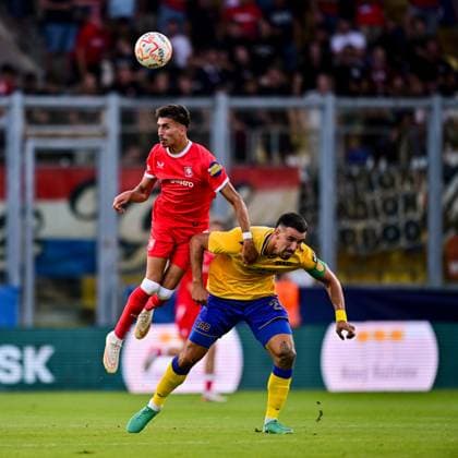 Dunajska Streda , 13Ã08-2026 , MOL Arena , season 2026 2027 , UEFA Conference League play-off football , match between FC DAC 1904 and FC Twente , picture shows FC Twente player Younes Taha DAC 1904 - Twente  x205679597x Copyright: