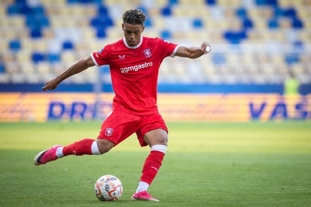 DAC DUNAJSKA STREDA - TWENTE Daouda Weidmann of Twente during the second leg of third qualifying round of UEFA Conference league football match between DAC Dunajska Streda and Twente at the DAC Arena MOL Arena. Dunajska Streda, Slovakia, August 13, 2026. Photo by Branislav Racko Copyright: xx 080A7109