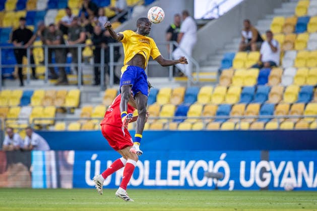 DAC DUNAJSKA STREDA - TWENTE Abdoulaye Gueye of DAC during the second leg of third qualifying round of UEFA Conference league football match between DAC Dunajska Streda and Twente at the DAC Arena MOL Arena. Dunajska Streda, Slovakia, August 13, 2026. Photo by Branislav Racko Copyright: xx 080A7131