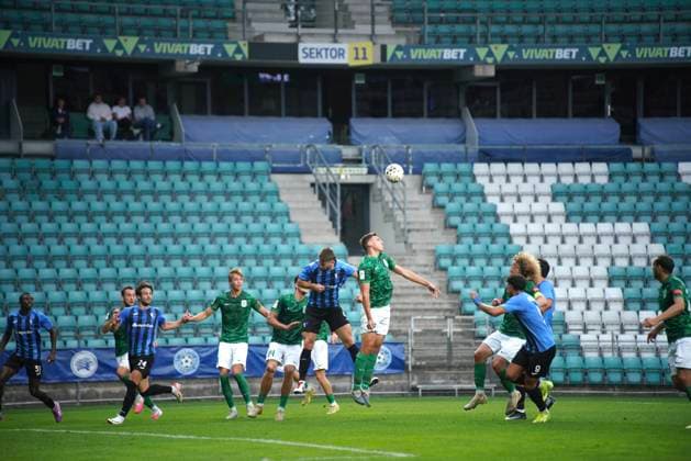 ESP: Flora Tallinn v Inter Escaldes challenge for a header during UEFA Conference League Q3 between Flora Tallinn v Inter Escaldes played at A. Le Coq Arena, Tallin on August 13, 2026 in Estonia Futbol *** ESP Flora Tallinn vs. Inter Escaldes battle for a header during the UEFA Conference League Q3 match between Flora Tallinn and Inter Escaldes, played at A Le Coq Arena in Tallinn on August 13, 2026, in Estonian Soccer Copyright: xAgenciaxLOFx