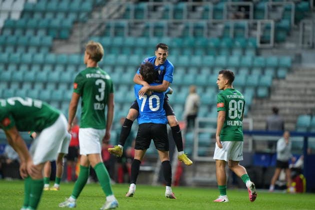 ESP: Flora Tallinn v Inter Escaldes David Lopez of inter and Borja Arellano celebrating during UEFA Conference League Q3 between Flora Tallinn v Inter Escaldes played at A. Le Coq Arena, Tallin on August 13, 2026 in Estonia *** ESP Flora Tallinn vs. Inter Escaldes: David Lopez of Inter and Borja Arellano celebrate during the UEFA Conference League Q3 match between Flora Tallinn and Inter Escaldes, played at A Le Coq Arena in Tallinn on August 13, 2026, in Estonia Copyright: xAgenciaxLOFx
