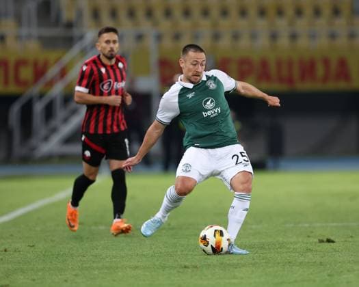 Felix Passlack of Hibernian Shkendija v Hibernian, UEFA Conference League, 3rd Qualifying Round, Second Leg, Football, Nacionalna Arena Toe Proeski, Skopje, North Macedonia - 13 Aug 2026Skopje Nacionalna Arena Tose Proeski United Kingdom  Copyright: xNikolaxKrstic Shutterstockx 17069367w