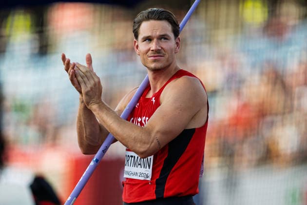BIRMINGHAM, UNITED KINGDOM - AUGUST 13: Nino Portmann of Switzerland competes in the Men s Decathlon during the European Athletics Championships at Alexander Stadium on August 13, 2026 in Birmingham, United Kingdom. England United Kingdom Copyright: xBEAUTIFULxSPORTS TobiasxLacknerx