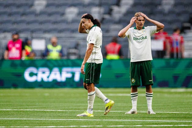 260813 Amin Boudri of Hammarby receives a red card during the UEFA Conference League qualifying football match between Hammarby and Rakow on August 13, 2026 in Stockholm. Photo: Kenta Jönsson BILDBYRAN COP 210 KJ0361 fotboll football soccer fotball uefa conference league conference league hammarby rakow bbeng *** August 13, 2026: Amin Boudri of Hammarby receives a red card during the UEFA Conference League qualifying soccer match between Hammarby and Rakow on August 13, 2026 in Stockholm. Photo by Kenta Jönsson, BILDBYRAN COP 210 KJ0361 soccer football fotball UEFA Conference League Conference League Hammarby Rakow bbeng  Copyright: KENTAxJÖNSSON BB260813KJ038
