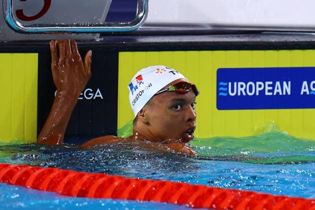 Championnat d Europe de natation PHOTOPQR LE COURRIER PICARD Haslin ; Saint Denis ; 13 08 2026 ; 13 08 26 Championnat d Europe de natation Centre Aquatique Olympique Sauveur Cristofini demi finale du 200m nage libre Photo Fred Haslin -- European Swimming Championships at the Greater Paris Metropolis Olympic Aquatics Centre in Paris Saint Denis 93 France  Copyright: xPHOTOPQR LExCOURRIERxPICARD MAXPxHaslinx 20260813LCP5816 20260813LCP5816