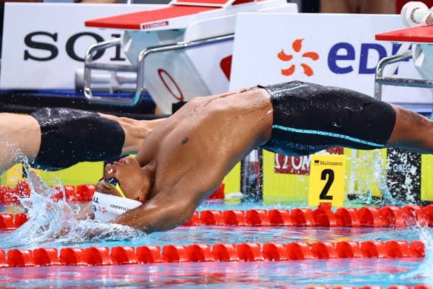 Championnat d Europe de natation PHOTOPQR LE COURRIER PICARD Haslin ; Saint Denis ; 13 08 2026 ; 13 08 26 Championnat d Europe de natation Centre Aquatique Olympique Yohann Ndoye Brouard demi finale du 50m dos Photo Fred Haslin -- European Swimming Championships at the Greater Paris Metropolis Olympic Aquatics Centre in Paris Saint Denis 93 France  Copyright: xPHOTOPQR LExCOURRIERxPICARD MAXPxHaslinx 20260813LCP5821 20260813LCP5821