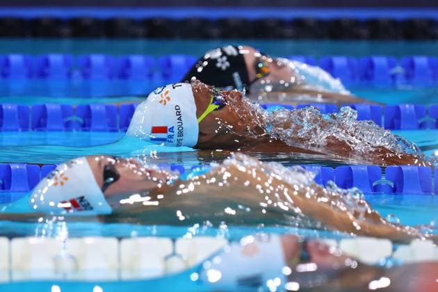 Championnat d Europe de natation PHOTOPQR LE COURRIER PICARD Haslin ; Saint Denis ; 13 08 2026 ; 13 08 26 Championnat d Europe de natation Centre Aquatique Olympique Yohann Ndoye Brouard demi finale du 50m dos Photo Fred Haslin -- European Swimming Championships at the Greater Paris Metropolis Olympic Aquatics Centre in Paris Saint Denis 93 France  Copyright: xPHOTOPQR LExCOURRIERxPICARD MAXPxHaslinx 20260813LCP5824 20260813LCP5824