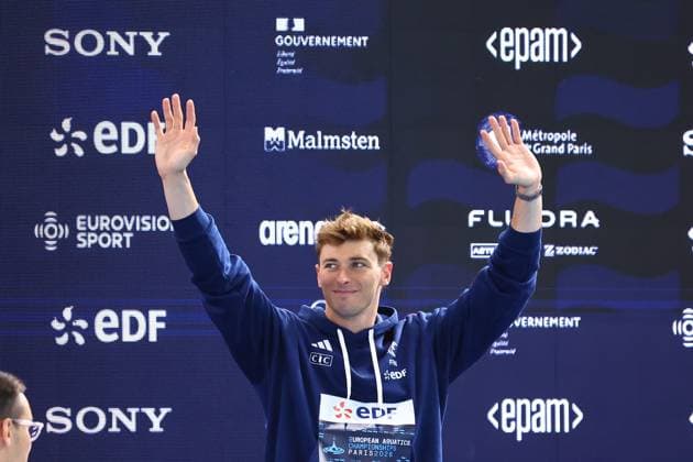 Championnat d Europe de natation PHOTOPQR LE COURRIER PICARD Haslin ; Saint Denis ; 13 08 2026 ; 13 08 26 Championnat d Europe de natation Centre Aquatique Olympique Maxime Grousset 100m papillon Photo Fred Haslin -- European Swimming Championships at the Greater Paris Metropolis Olympic Aquatics Centre in Paris Saint Denis 93 France  Copyright: xPHOTOPQR LExCOURRIERxPICARD MAXPxHaslinx 20260813LCP5825 20260813LCP5825