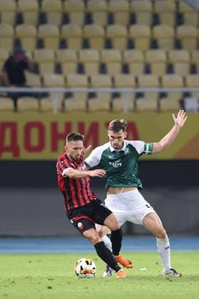 Warren O Hora of Hibernian Shkendija v Hibernian, UEFA Conference League, 3rd Qualifying Round, Second Leg, Football, Nacionalna Arena Toe Proeski, Skopje, North Macedonia - 13 Aug 2026Skopje Nacionalna Arena Tose Proeski United Kingdom  Copyright: xNikolaxKrstic Shutterstockx 17069367ah