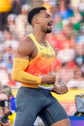 BIRMINGHAM, GREAT BRITAIN - AUGUST 13, 2026 : Leo NEUGEBAUER (GER Germany) competing in the javelin throw in the decathlon during the European Athletics Championships at Alexander Stadium on August 13, 2026 in Birmingham, Great Britain. Great Britain Copyright: xLeahxKohringx