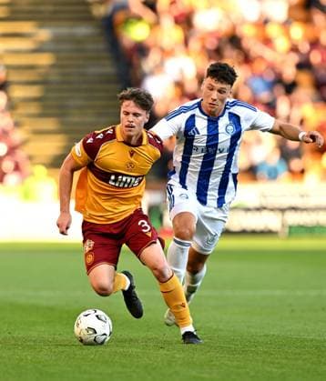 Jake Girdwood-Reich of Motherwell and Mads Borchers of HJK Helsinki Motherwell v HJK Helsinki, UEFA Conference League, 3rd Qualifying Round, Second Leg, Football, Fir Park, Motherwell, Scotland, UK - 13 Aug 2026Motherwell Fir Park Scotland United Kingdom  Copyright: xMarkxRunnacles Shutterstockx 17069362ae