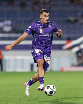 SOCCER - UEFA ECL, A.Wien vs Beita VIENNA,AUSTRIA,13.AUG.26 - SOCCER - UEFA Conference League, qualification, FK Austria Wien vs Beitar Jerusalem. Image shows Manfred Fischer (A.Wien).  GEPAxpictures xArminxRauthner
