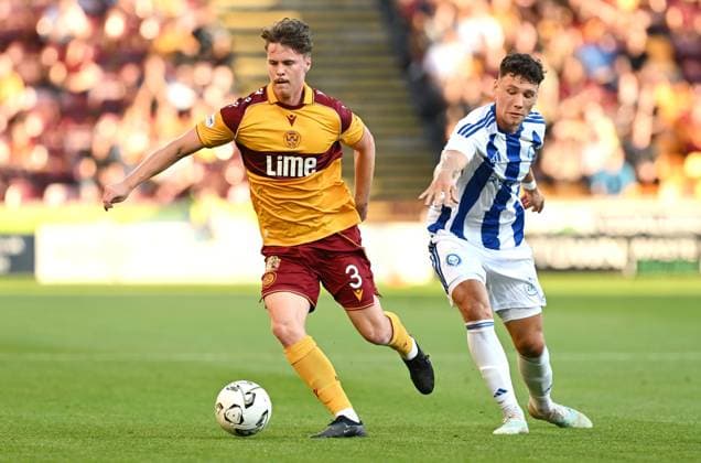 Jake Girdwood-Reich of Motherwell and Mads Borchers of HJK Helsinki Motherwell v HJK Helsinki, UEFA Conference League, 3rd Qualifying Round, Second Leg, Football, Fir Park, Motherwell, Scotland, UK - 13 Aug 2026Motherwell Fir Park Scotland United Kingdom  Copyright: xMarkxRunnacles Shutterstockx 17069362ai