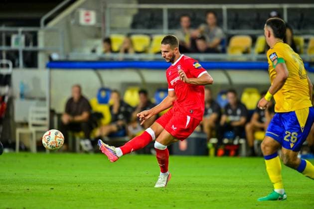 Dunajska Streda , 13Ã08-2026 , MOL Arena , season 2026 2027 , UEFA Conference League play-off football , match between FC DAC 1904 and FC Twente , picture shows goal scored by FC Twente player Marko Pjaca DAC 1904 - Twente  x205681325x Copyright: