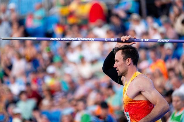 13.08.2026, GBR, Leichtathletik, Europameisterschaft 2026, Abendsession Tag 4, Birmingham Niklas Kaul ( Deutschland ), Zehnkampf Herren, Speerwurf Birmingham Alexander Stadium England Großbritannien *** August 13, 2026, GBR, Track and Field, 2026 European Championships, Evening Session, Day 4, Birmingham; Niklas Kaul, Germany, Men s Decathlon, Javelin Throw, Birmingham Alexander Stadium, England, Great Britain Copyright: xNordphoto Memmlerx