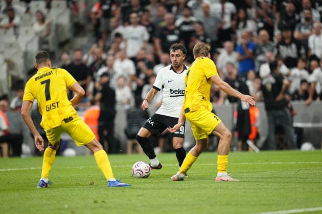 Besiktas JK v Hradec Kralove - UEFA Europa League 2026 27 Third Qualifying Round Second Leg Ilhan Fakili of Besiktas is in action during the UEFA Europa League 2026 27 third qualifying round second leg match between Besiktas JK and Hradec Kralove at Besiktas Park on August 13, 2026 in Istanbul, Turkey. Istanbul Besiktas Park Turkey Copyright: xxYagizxGurtugx