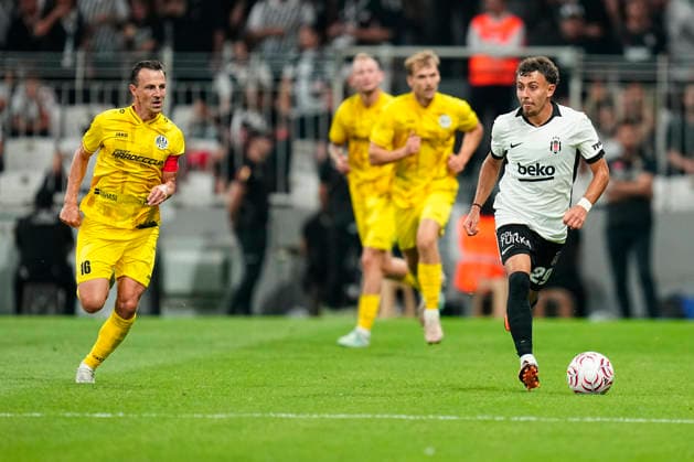 Besiktas JK v Hradec Kralove - UEFA Europa League 2026 27 Third Qualifying Round Second Leg Ilhan Fakili of Besiktas is in action during the UEFA Europa League 2026 27 third qualifying round second leg match between Besiktas JK and Hradec Kralove at Besiktas Park on August 13, 2026 in Istanbul, Turkey. Istanbul Besiktas Park Turkey Copyright: xxYagizxGurtugx