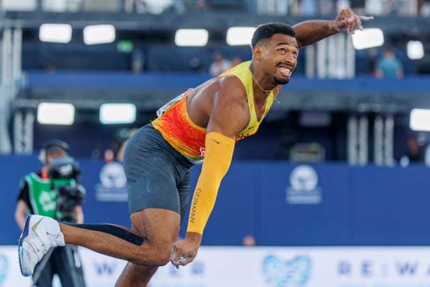 BIRMINGHAM, GREAT BRITAIN - AUGUST 13, 2026: Leo NEUGEBAUER (GER Germany) competing in the javelin throw of the decathlon during European Athletics Championships at Alexander Stadium on August 13, 2026 in Birmingham, Great Britain. Great Britain Copyright: xAxelxKohringx