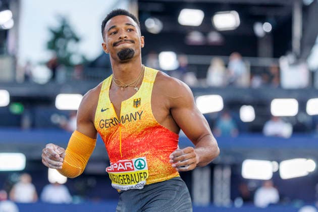 BIRMINGHAM, GREAT BRITAIN - AUGUST 13, 2026: Leo NEUGEBAUER (GER Germany) reacts in the javelin throw of the decathlon during European Athletics Championships at Alexander Stadium on August 13, 2026 in Birmingham, Great Britain. Great Britain Copyright: xAxelxKohringx