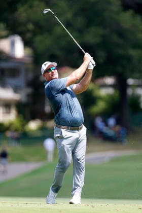 MEMPHIS, TN - AUGUST 13: Ryan Fox of New Zealand during the first round of the FedEx St. Jude Championship, August 13, 2026, at TPC Southwind in Memphis, Tennessee. (Photo by Matthew Maxey Icon Sportswire) GOLF: AUG 13 PGA, Golf Herren FedEx St. Jude Championship EDITORIAL USE ONLY Icon260813062