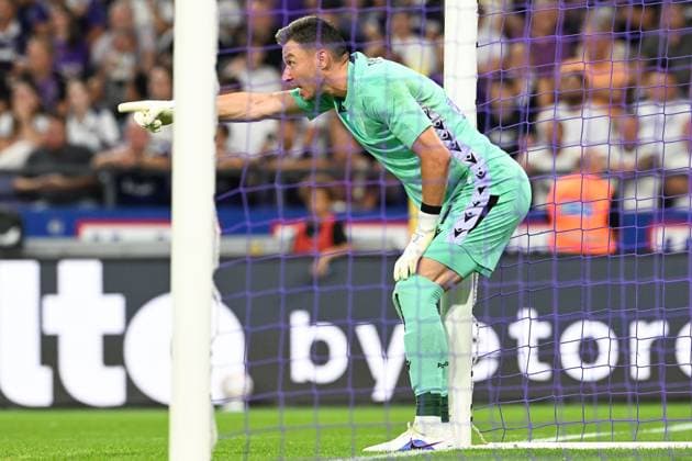 PAOK s goalkeeper Jiri Pavlenka pictured during a game between Belgian RSC Anderlecht and Greek club PAOK , in Anderlecht, Brussels, Belgium, on Thursday 13 August 2026, a return leg game in the third qualifying round of the UEFA Europa League competition. RSCA won 0-1 the first leg. JILLxDELSAUX  x183318340x