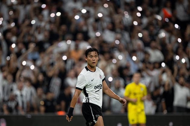 Besiktas v Hradec Kralove - UEFA Europa League ISTANBUL, TURKIYE - AUGUST 13: Besiktas player Hyeon-Gyu Oh (9) in action during the UEFA Europa League third qualifying round second-leg match between Besiktas and Hradec Kralove at Tupras Stadium in Istanbul, Turkiye on August 13, 2026. Celal Gunes Anadolu Istanbul Turkey. Editorial use only. Please get in touch for any other usage.  Copyright: x2026xAnadoluxCelalxGunesx